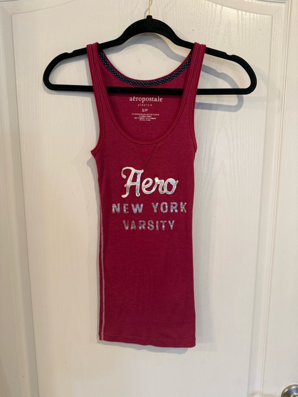Aeropostale y2k 2000s Aero New York stretchy tank top sz small retro grunge punk